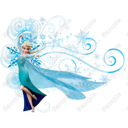 Frozen  Elsa T Shirt Iron on Transfer Decal #132